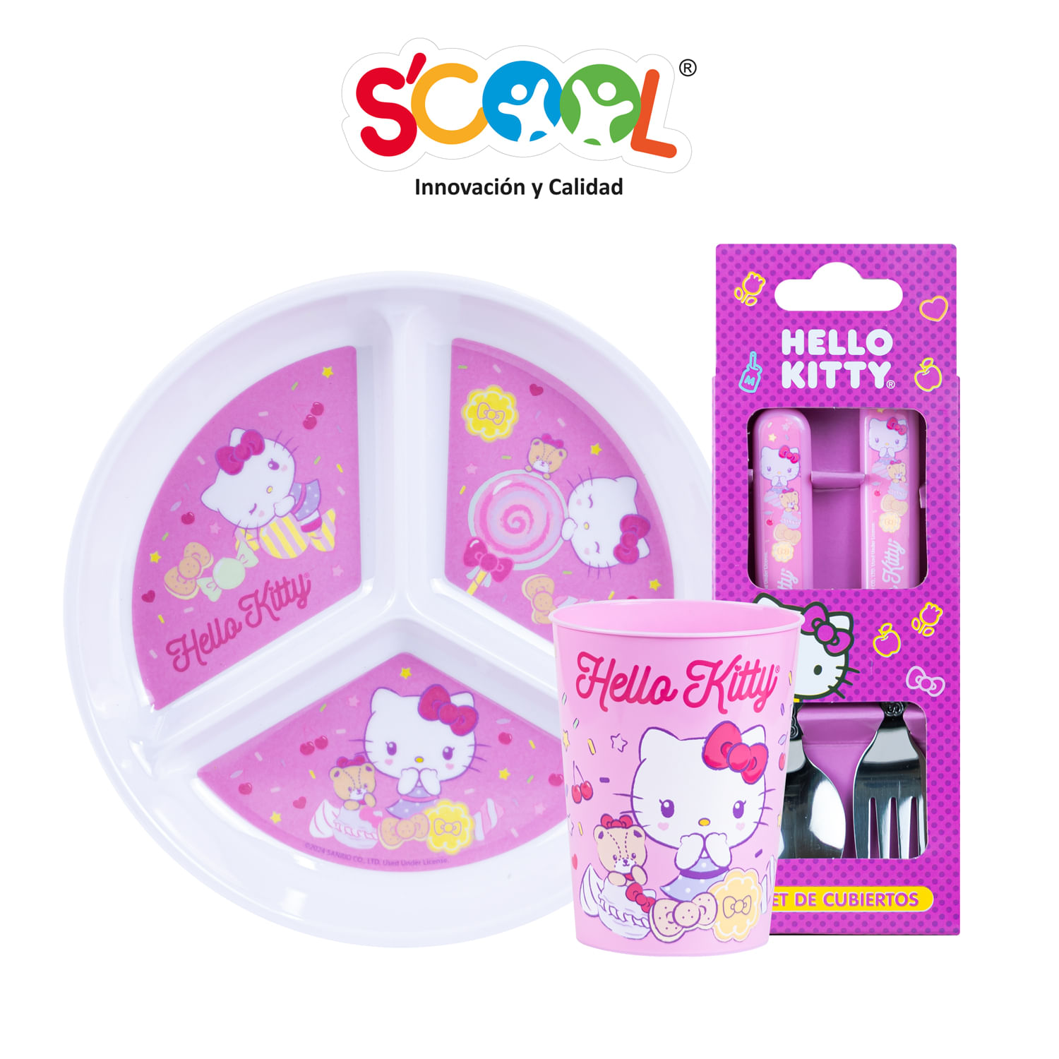 Set Plato Scool Division Hello Kitty