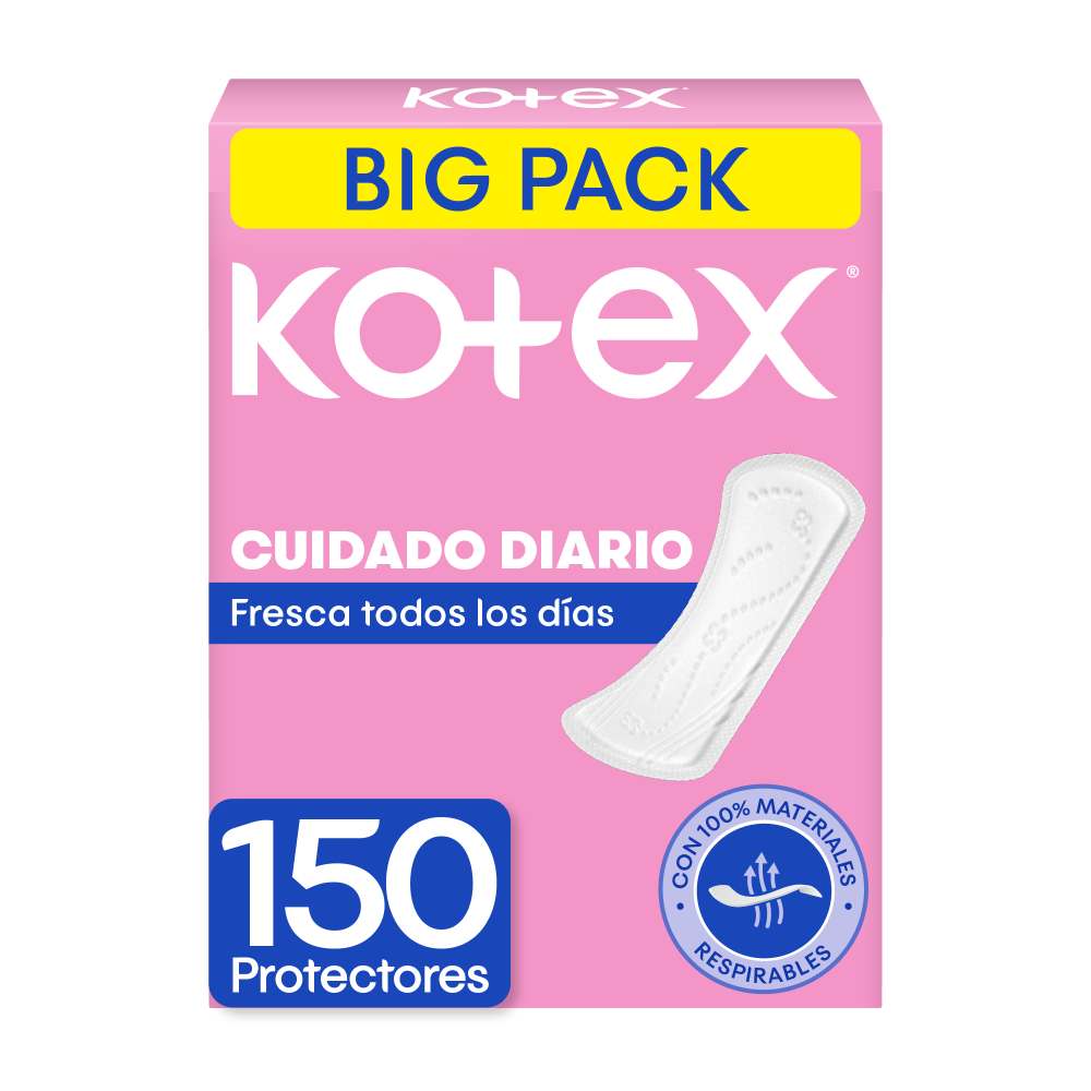 Protectores Diarios Kotex Cuidado Diario 150un