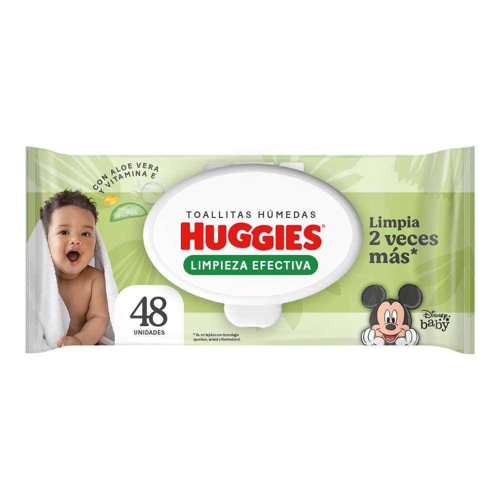 Toallitas Húmedas Huggies Limpieza Efectiva 48un