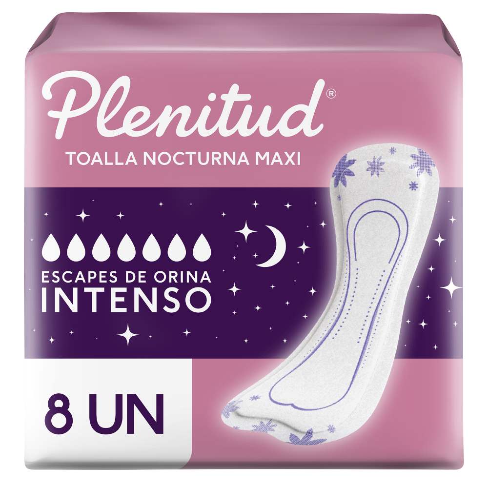 Toalla Absorbente Plenitud Nocturna Maxi 8un