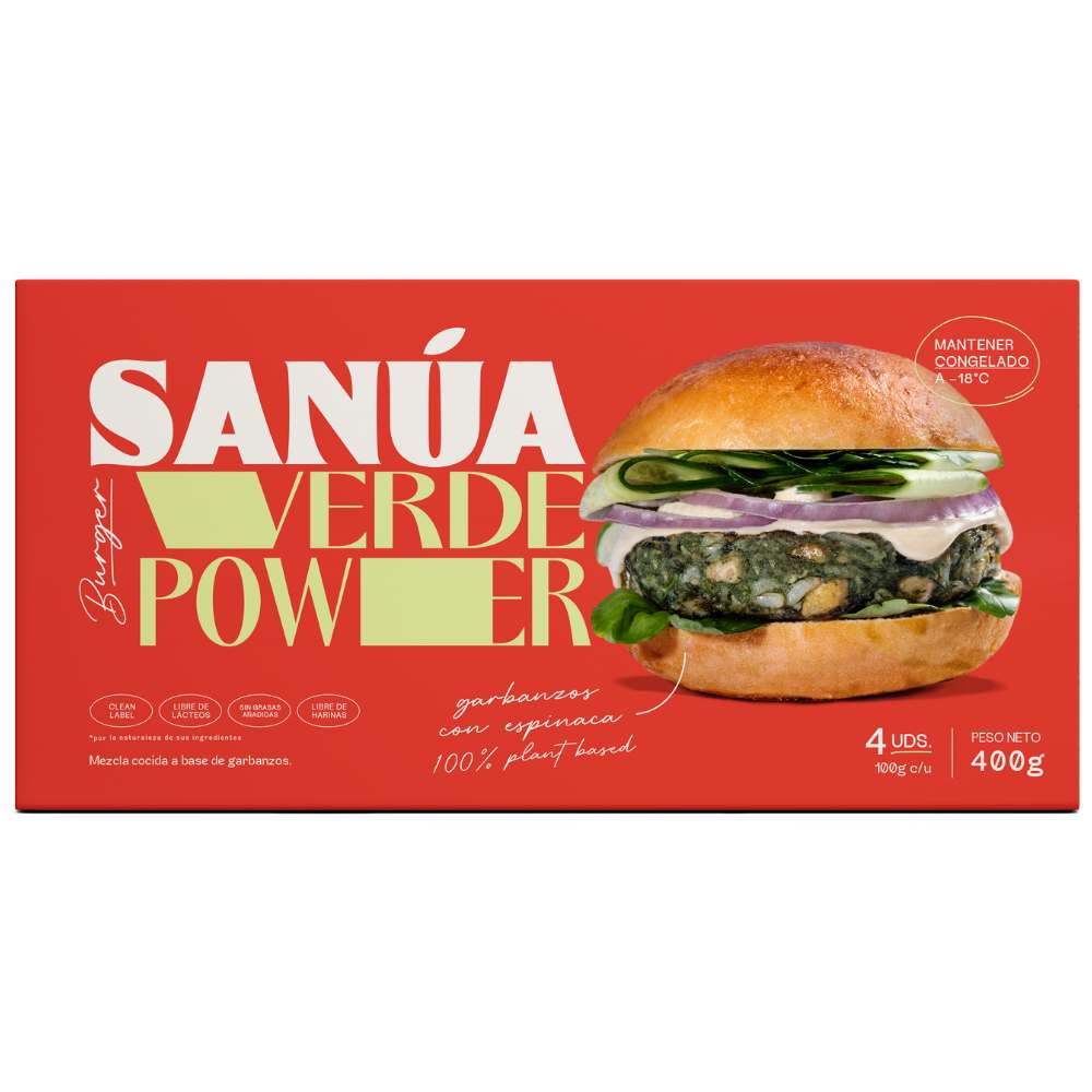 Burger Sanúa Verde Power 4un