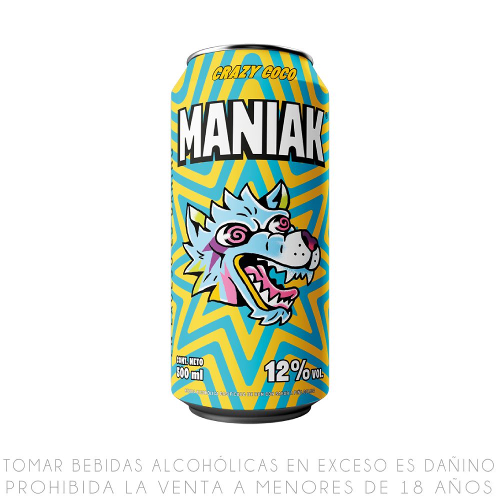 Bebida Ready to Drink Maniak Crazy Coco Lata 500ml