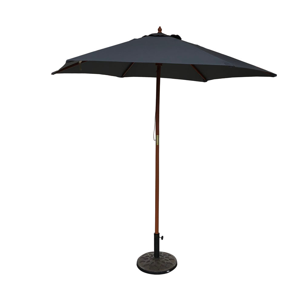 Sombrilla Outzen Madera 2.5 M Gris