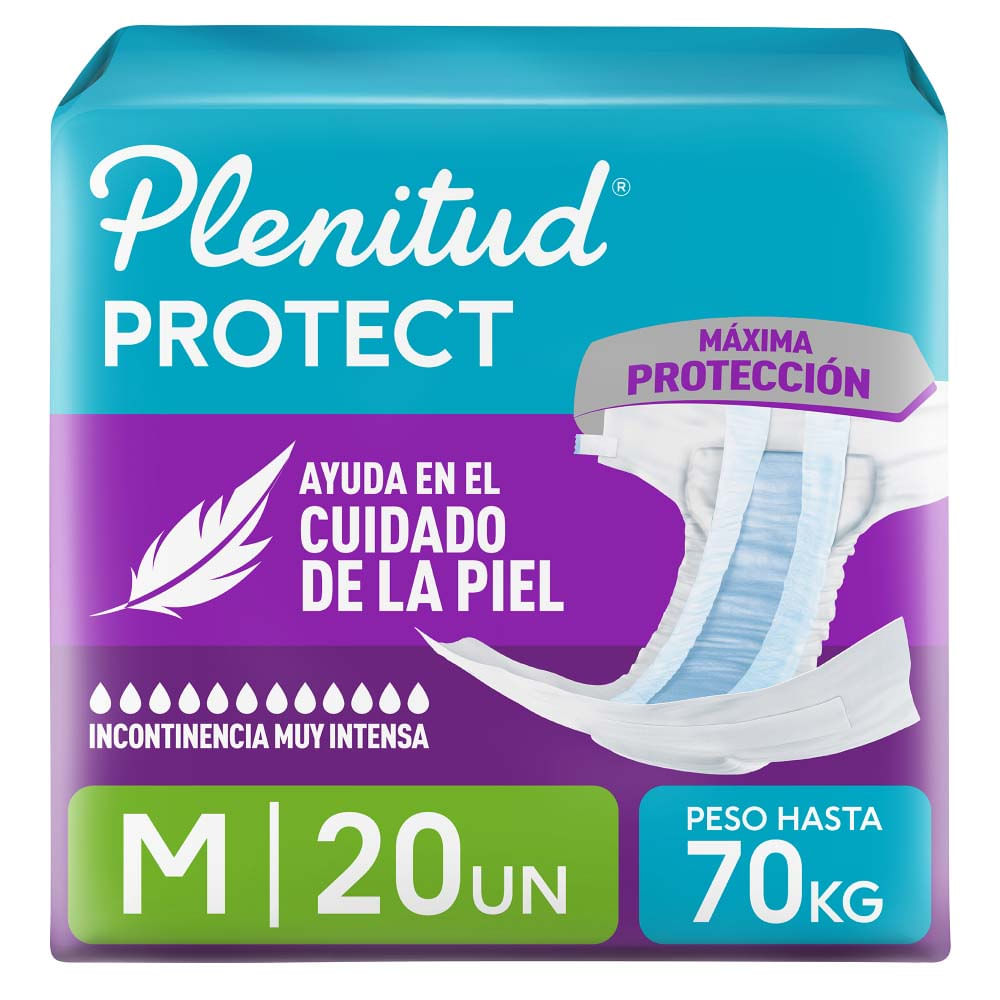 Pañales para Adulto Plenitud Protect Talla M 20un