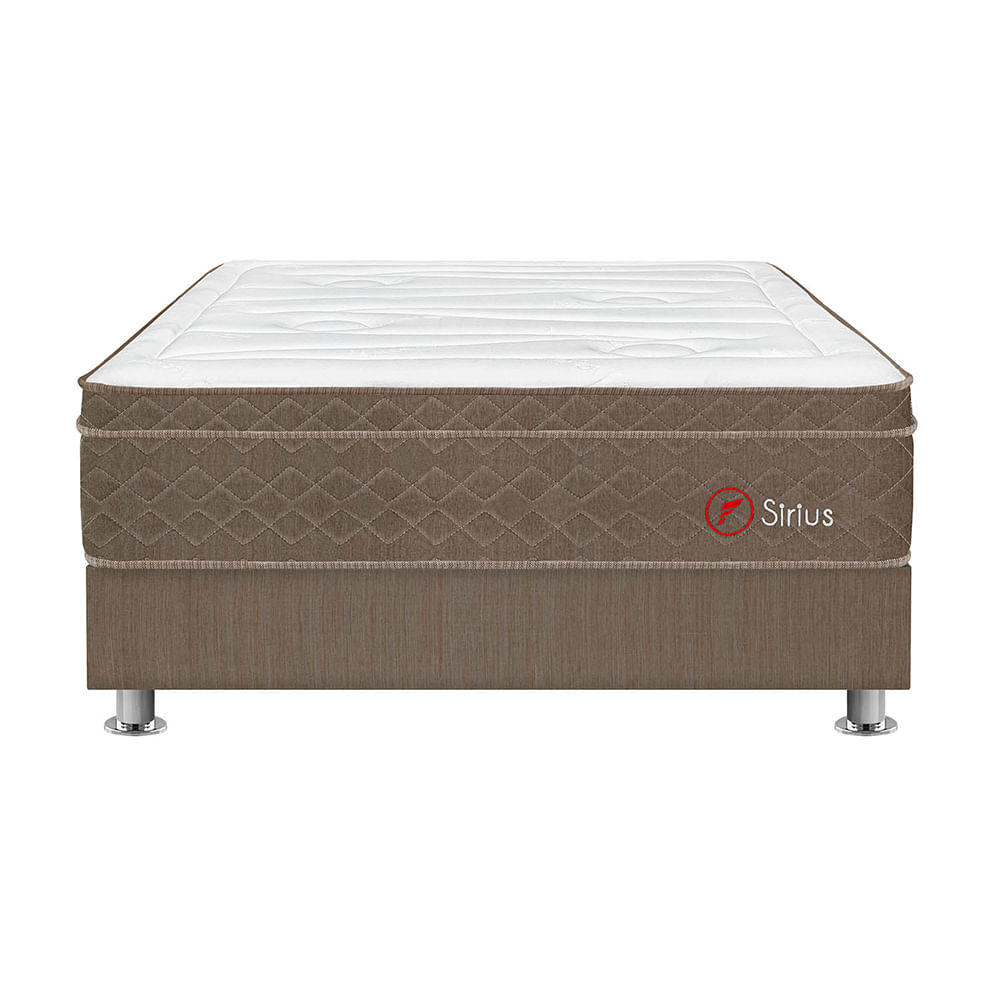 Forli Conjunto Box Tarima Queen Sirius + 2 Almohadas