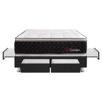 Forli Conjunto Box Tarima Golden Pocket 2 Plazas + 2 Almohadas + Protector