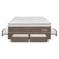 Forli Conjunto Box Tarima Boreal Pocket 2 Plazas + 2 Almohadas + Protector