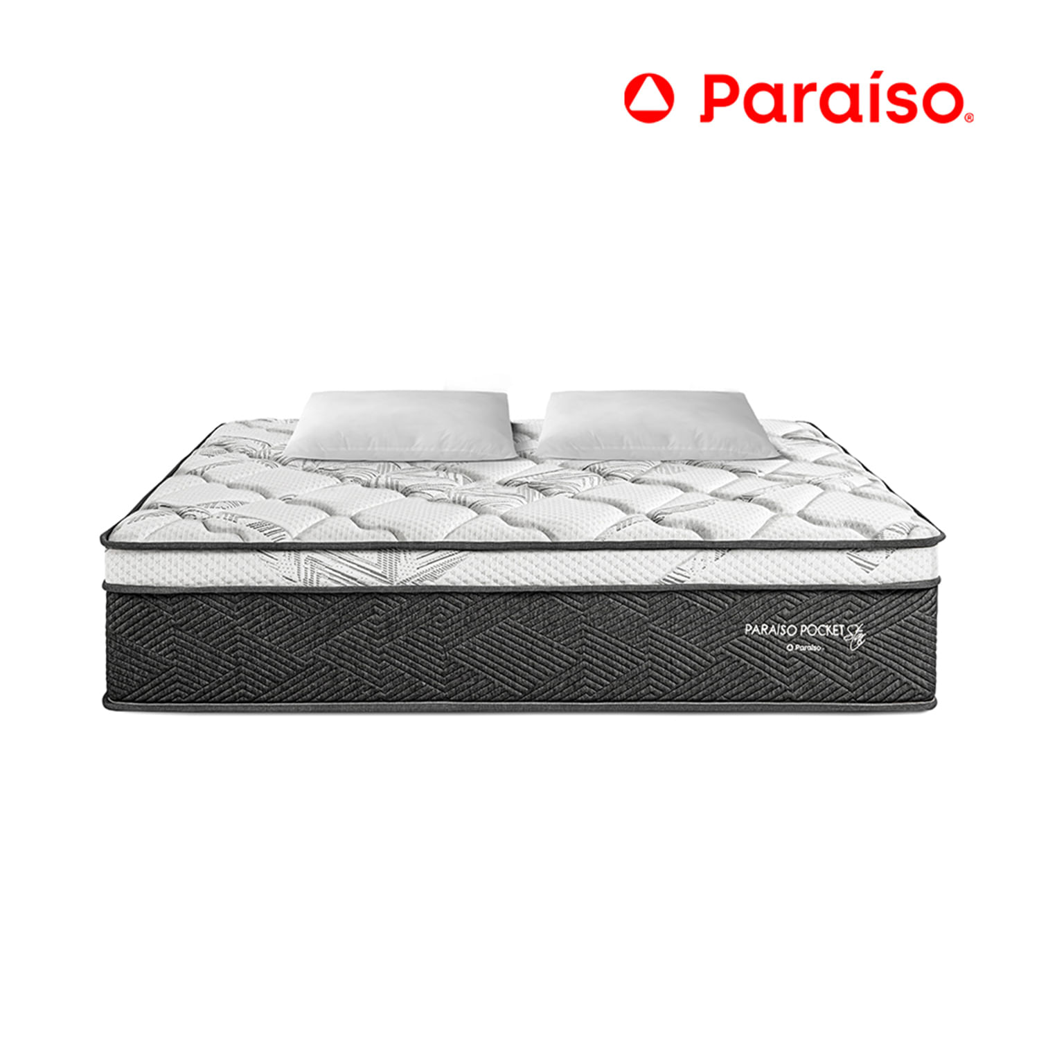 Colchón Paraíso Pocket Star King + 2 Almohadas + Protector