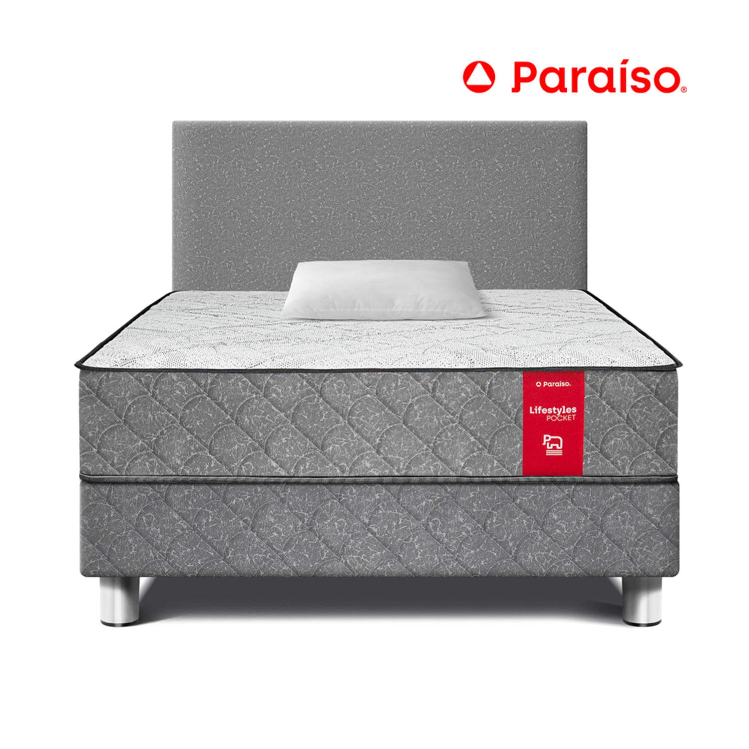 Dormitorio 1.5 Plazas Paraíso Lifestyles Pocket Plata