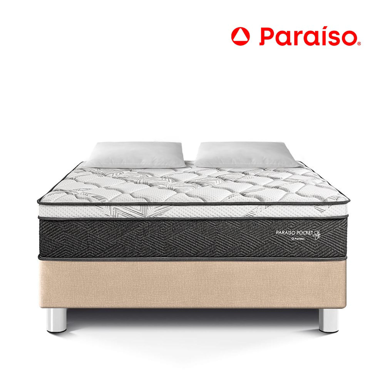 Cama Paraíso Pocket Star King Champagne