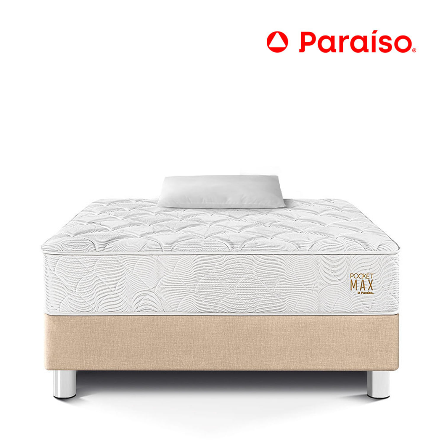 Cama Pocket Max 1.5 Plazas Champagne