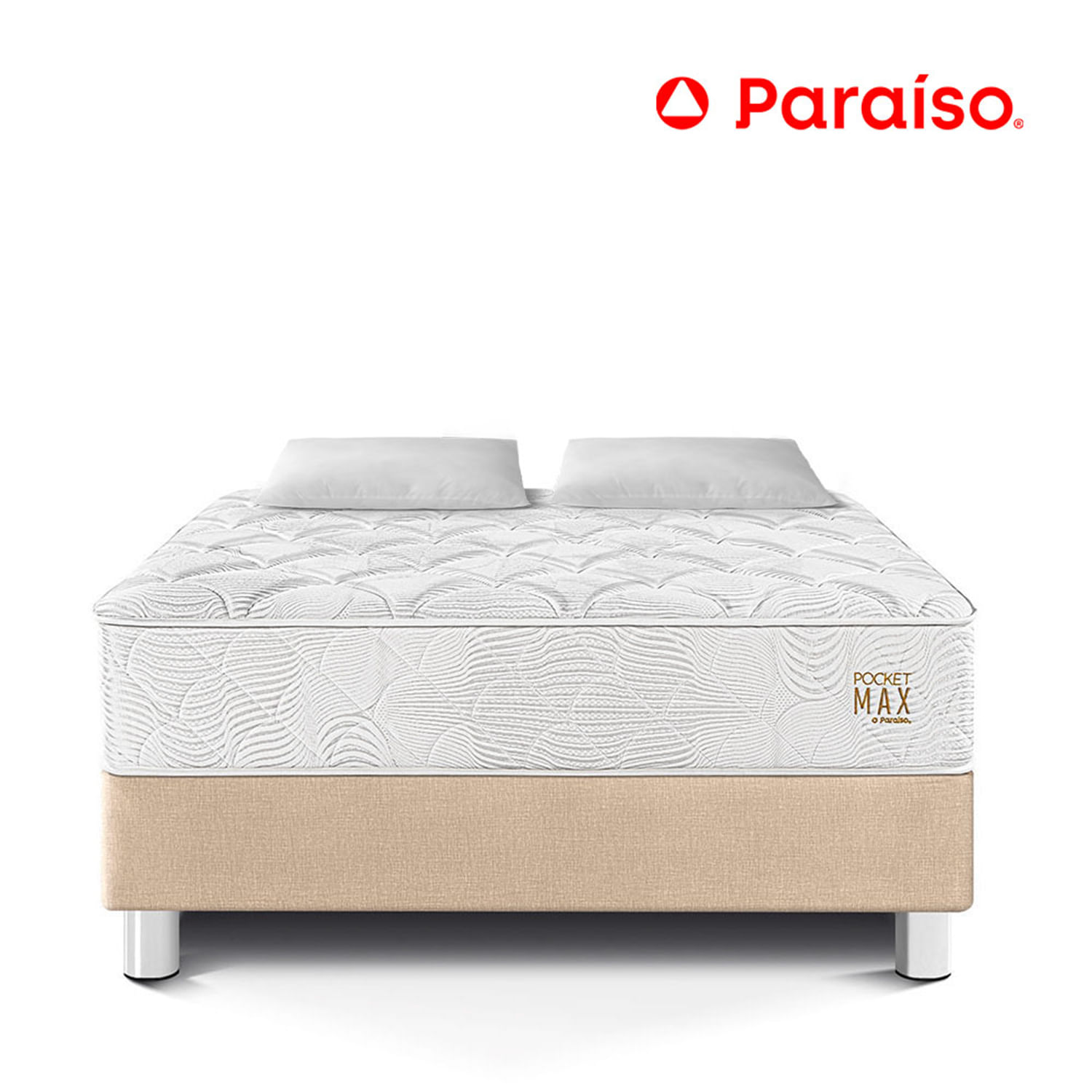 Cama Pocket Max 2 Plazas Champagne