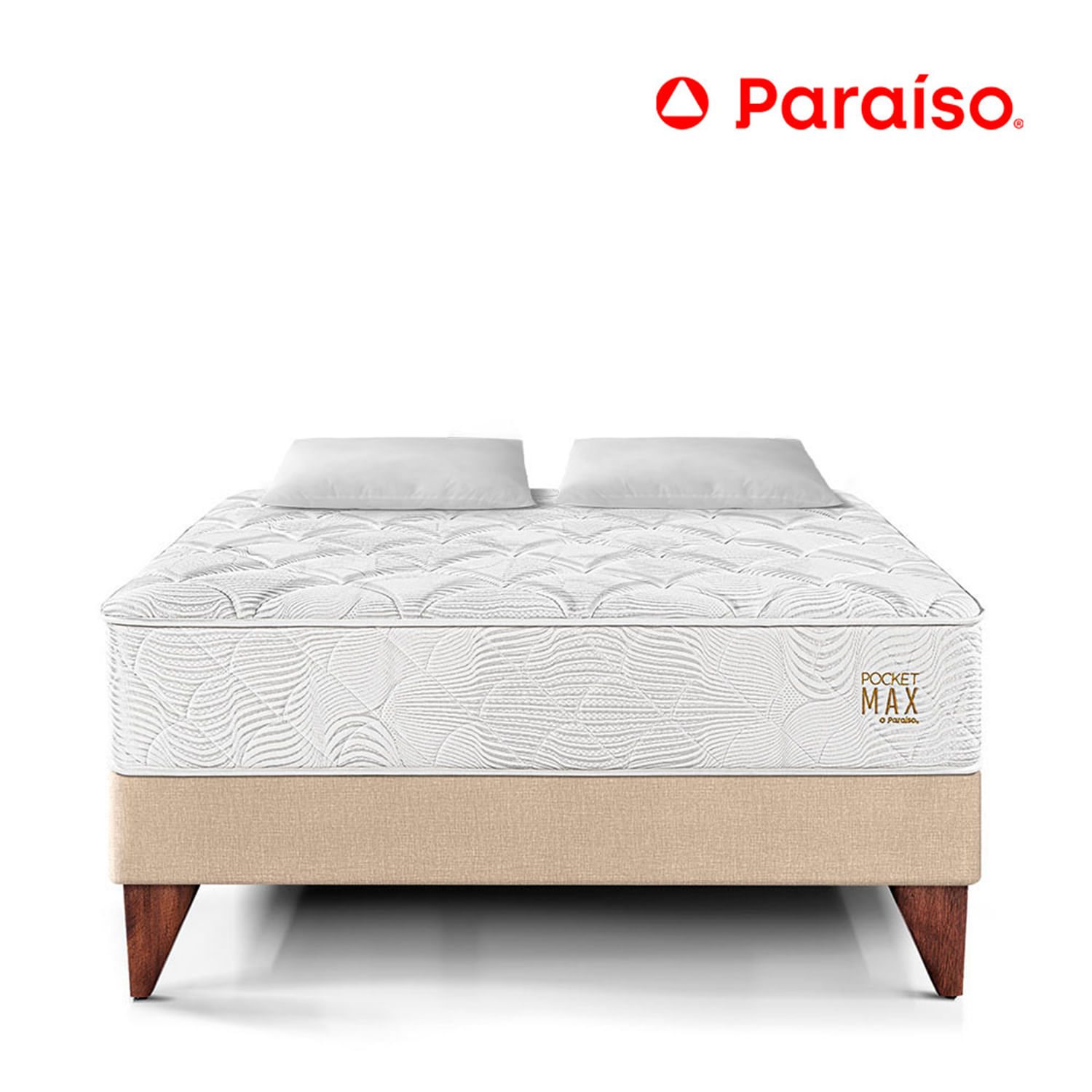 Cama Europea Pocket Max 2 Plazas Champagne