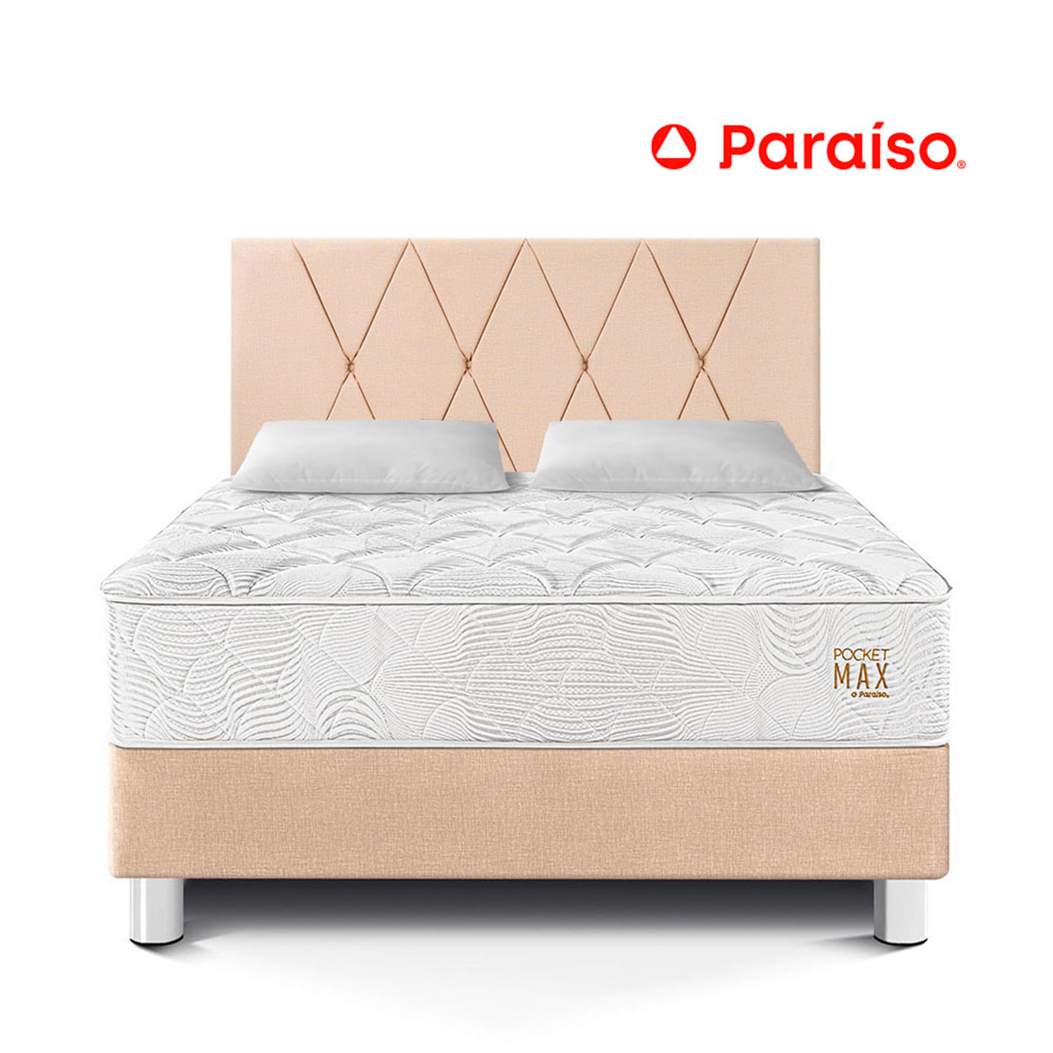 Dormitorio Pocket Max Queen Champagne