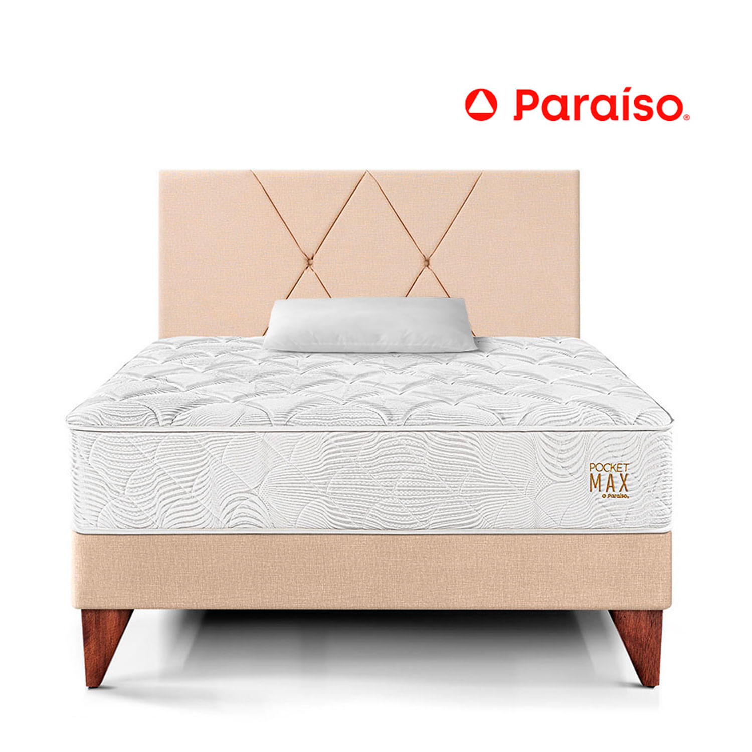 Dormitorio Europeo Pocket Max 1.5 Plazas Champagne