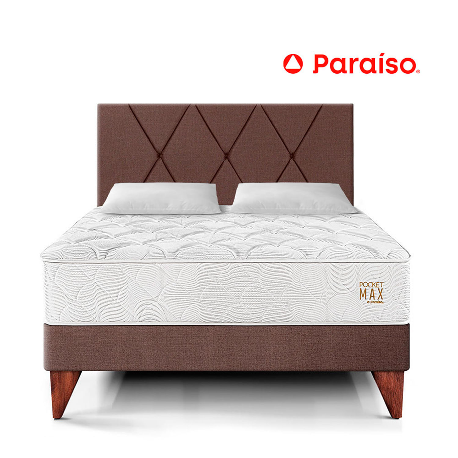 Dormitorio Europeo Pocket Max 2 Plazas Chocolate
