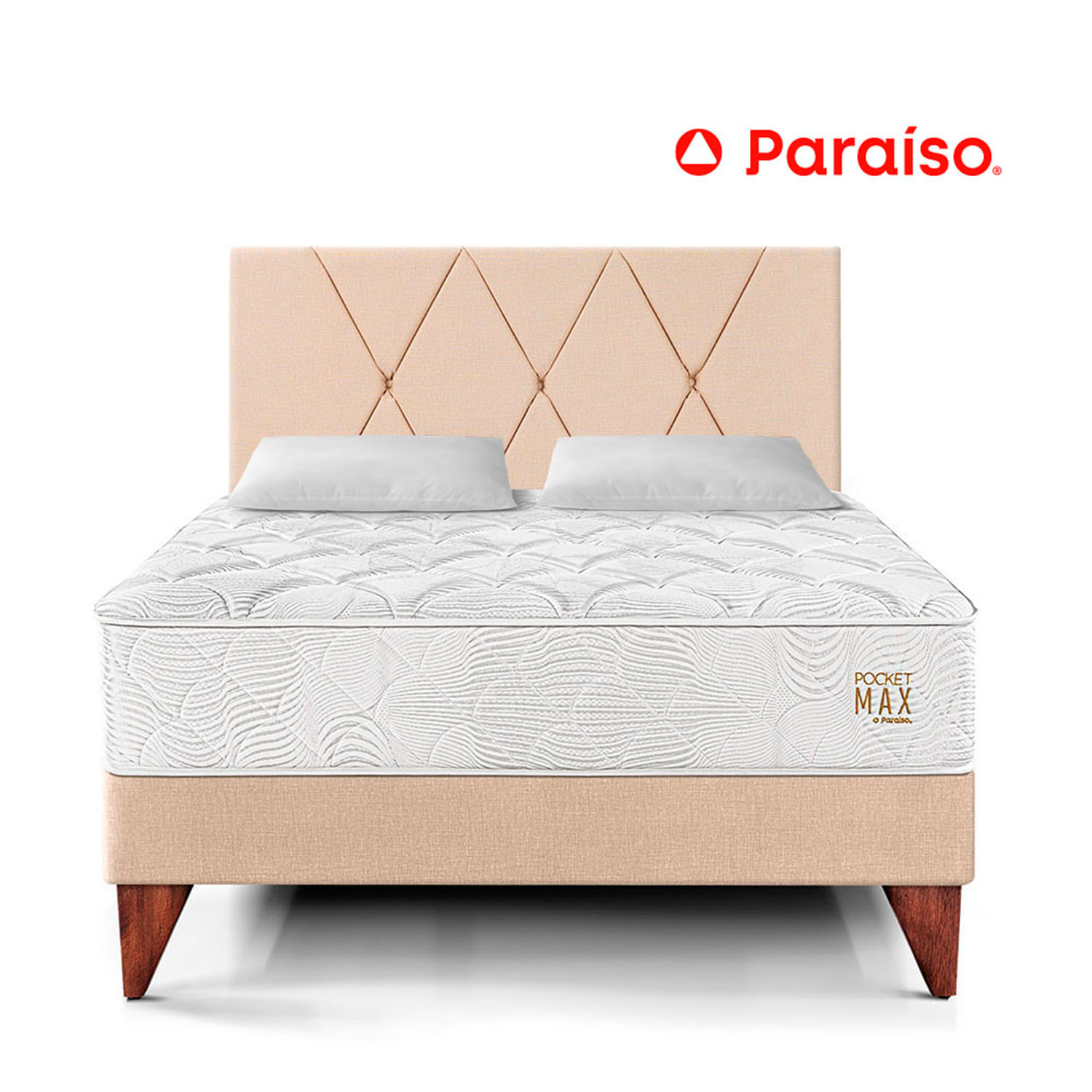 Dormitorio Europeo Pocket Max 2 Plazas Champagne