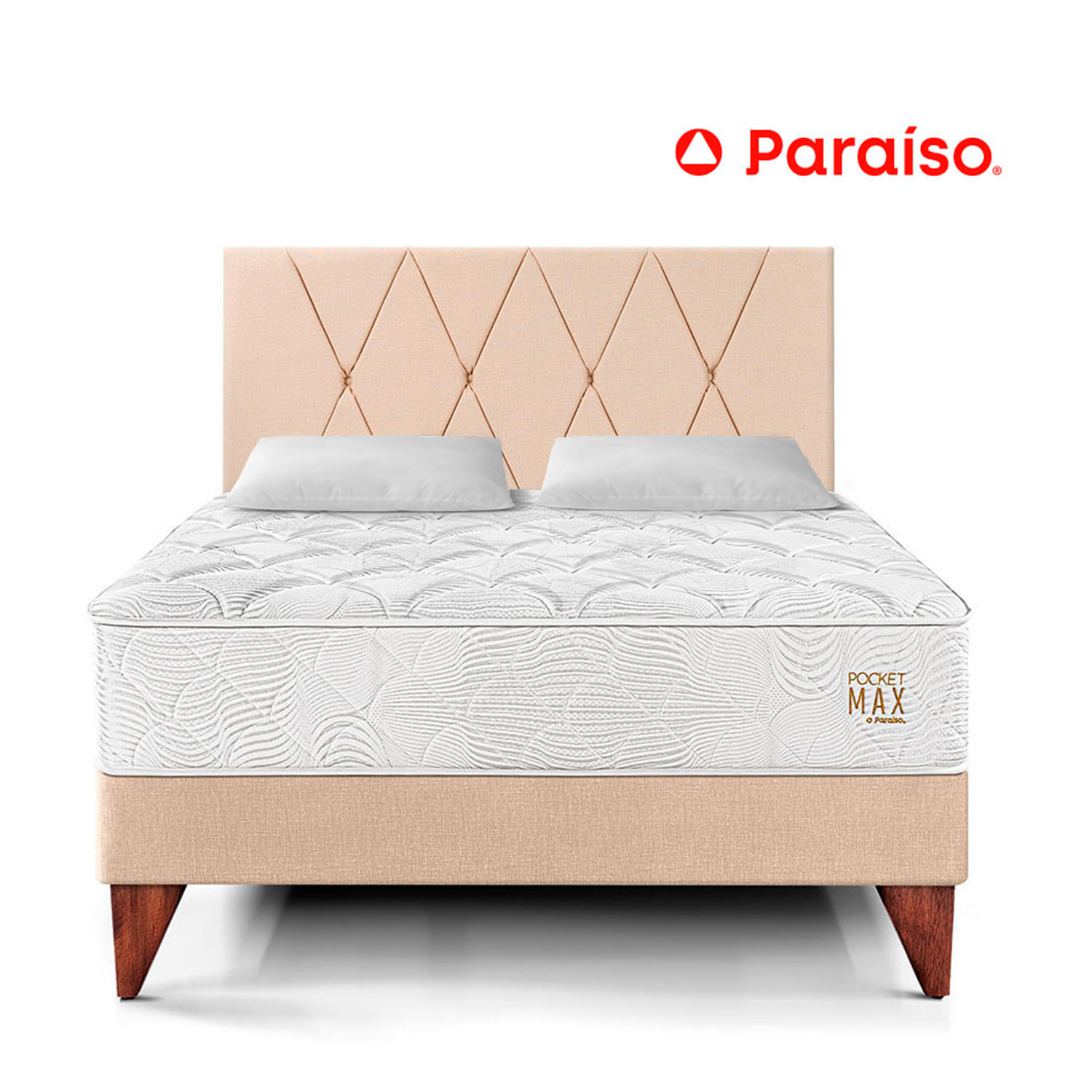 Dormitorio Europeo Pocket Max Queen Champagne