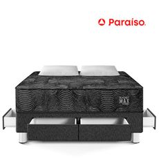 Cama-Pocket-Max-Black-con-Cajones-2-Plazas-2-Almohadas-1-Protector-1-351694537