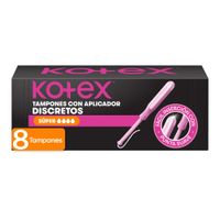 Tampones con Aplicador Kotex Discretos Súper 8un