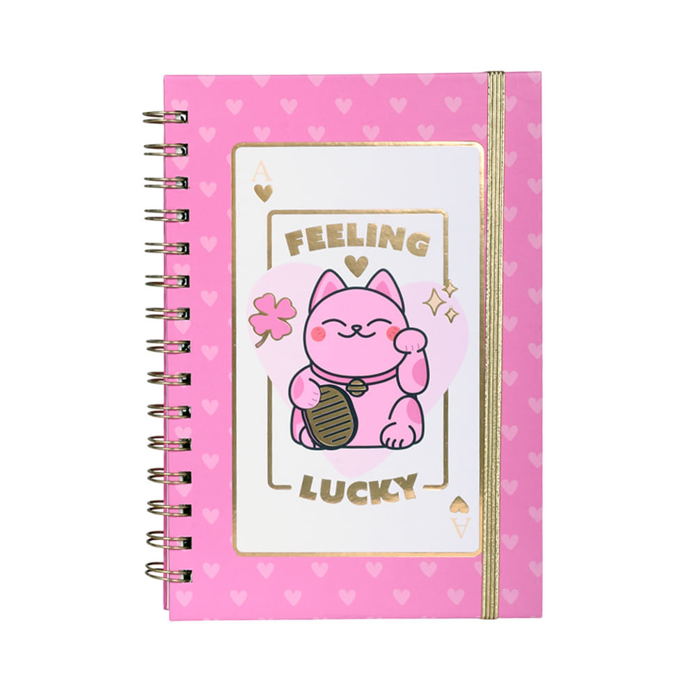 Libreta Artesco Anillada con Liga Lucky