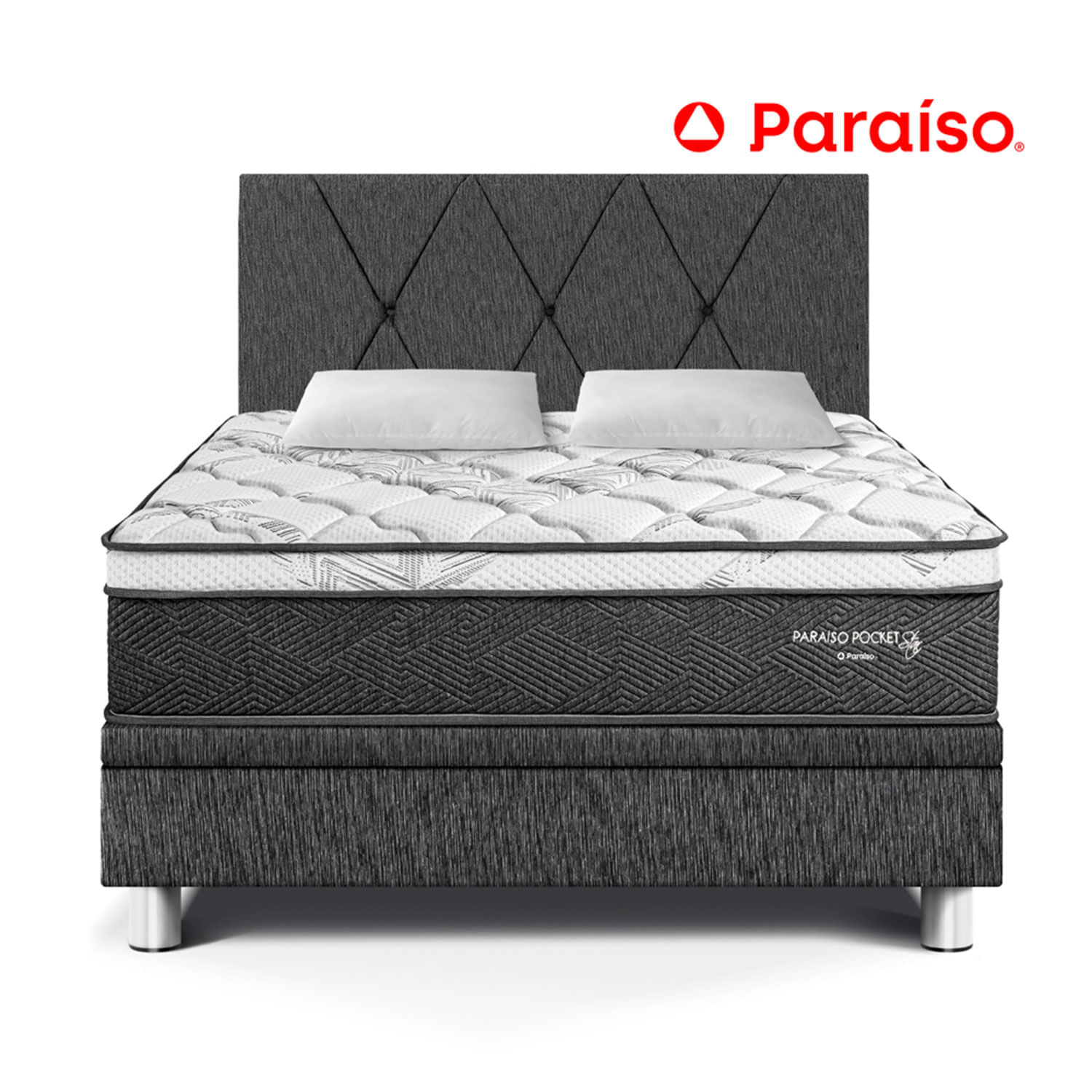 Dormitorio Paraíso Boxet Paraíso Pocket Star 2 Plazas Charcoal