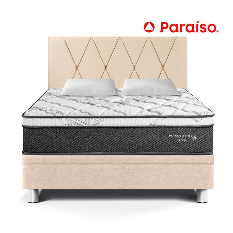 Dormitorio Paraíso Boxet Paraíso Pocket Star Queen Champagne