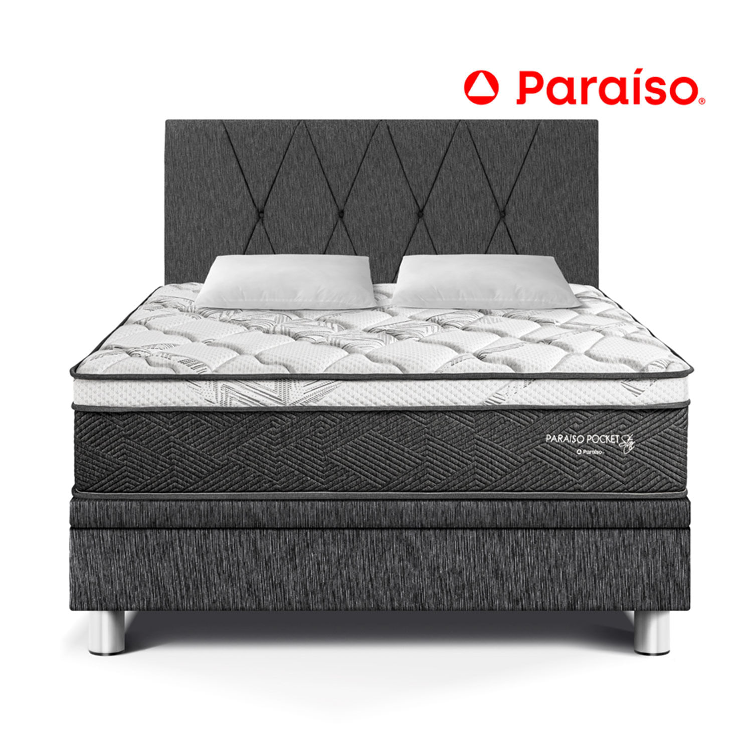 Dormitorio Paraíso Boxet Paraíso Pocket Star Queen Charcoal