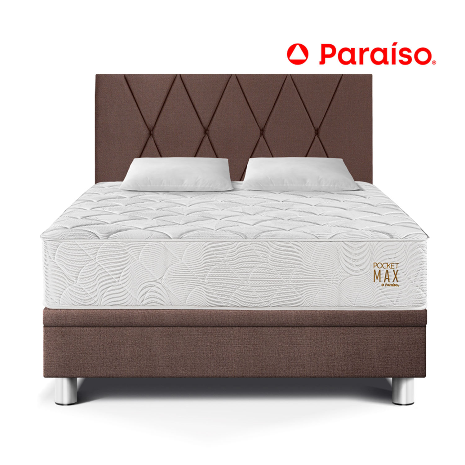 Dormitorio Paraíso Boxet Pocket Max Queen Chocolate