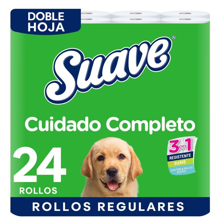 Papel Higiénico Doble Hoja Suave Cuidado Completo 24un