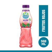 Bebida Amayu Aloe Sabor Frutos Rojos Botella 500ml