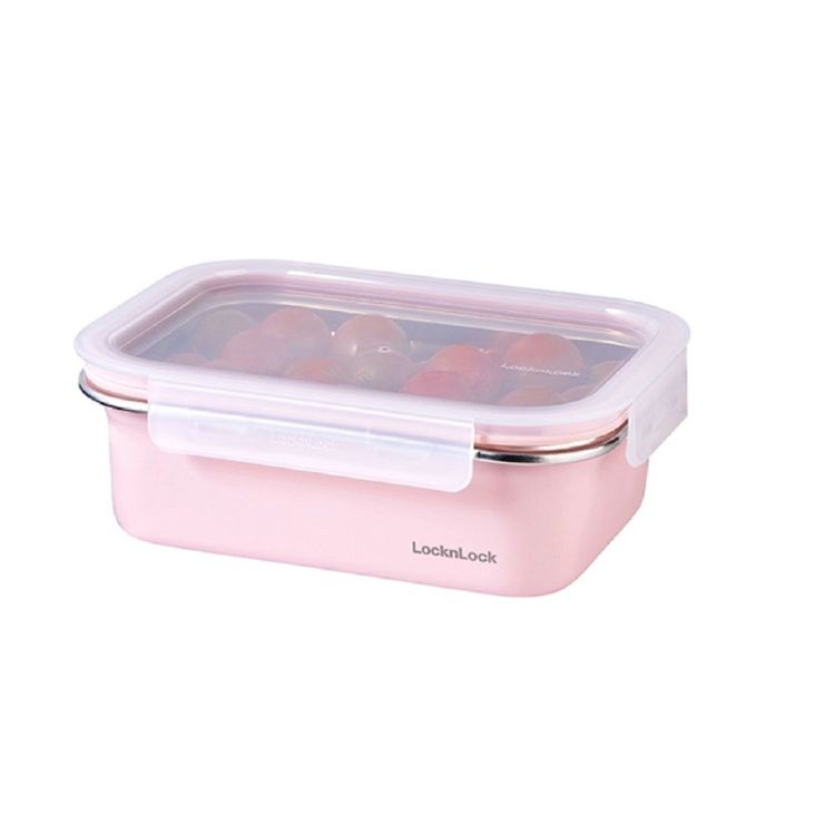 Envase de Acero Inoxidable Locknlock 1.2L Rosado