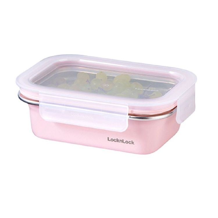 Envase de Acero Inoxidable Locknlock 400ml Rosado 400ml