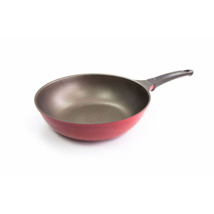 Wok Roichen con Mango 30cm Rojo Natural