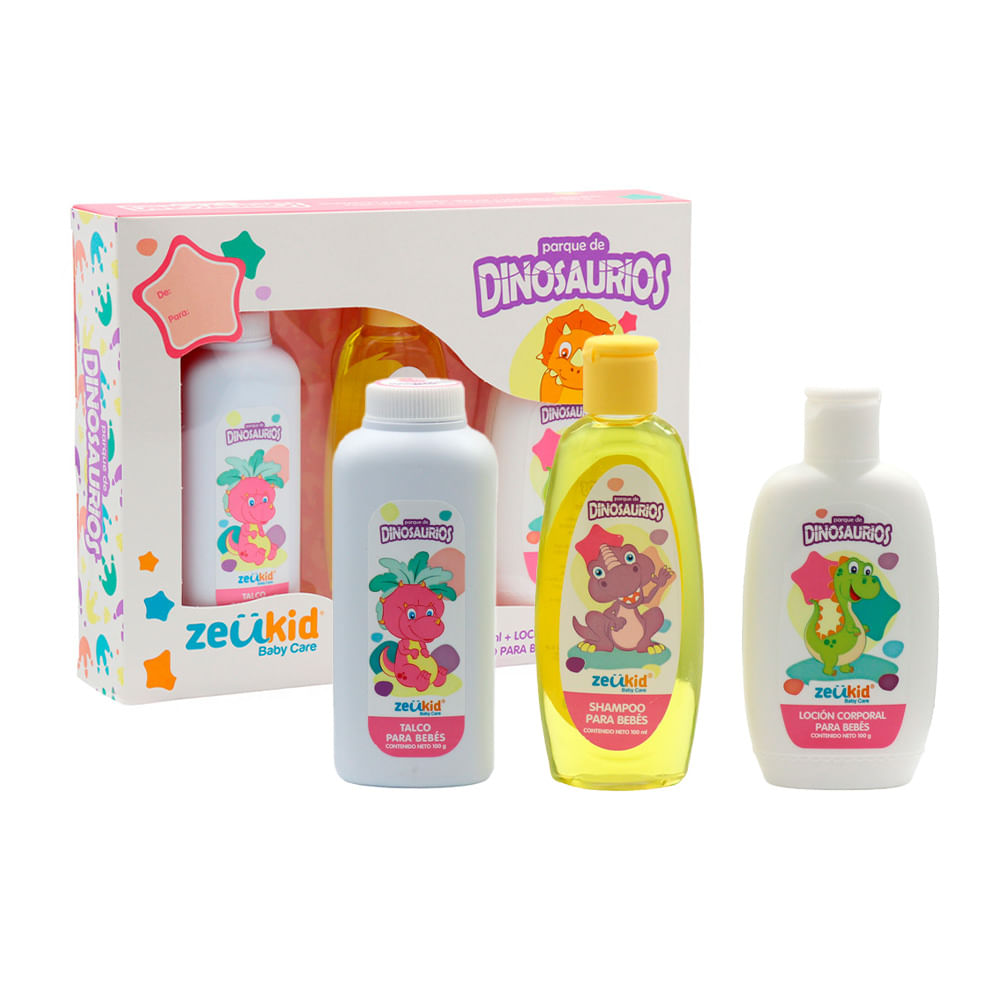 Pack Bebés Zeukid: Talco + Shampoo + Loción
