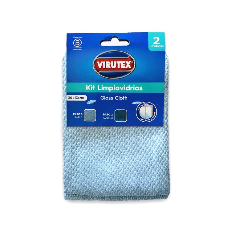 Kit Limpiavidrios Virutex 2 Piezas
