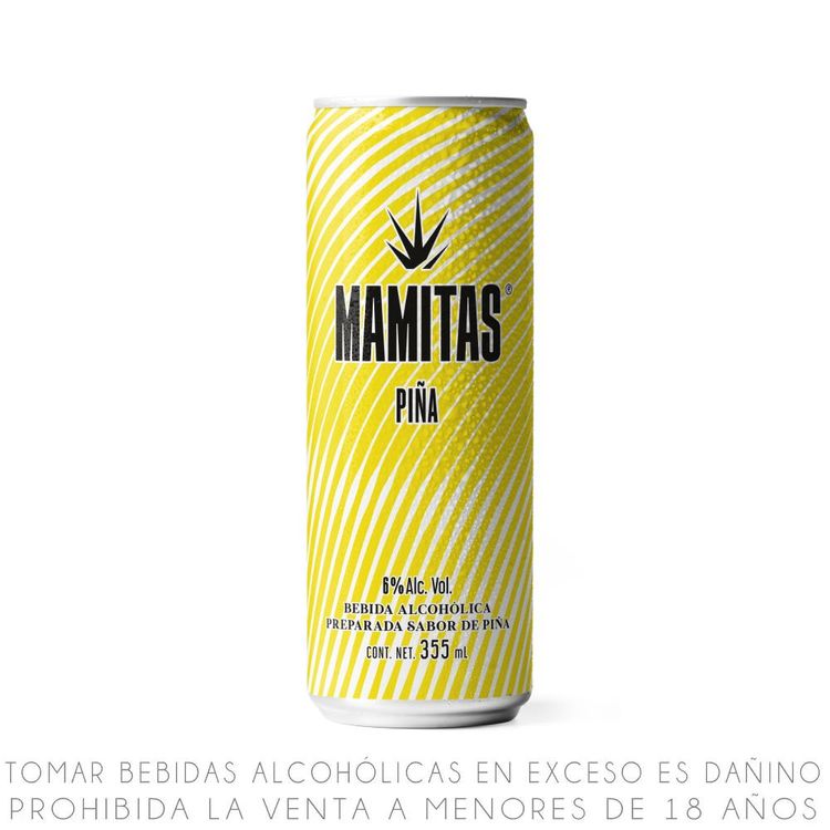 Bebida Ready to Drink Mamitas Piña Lata 355ml