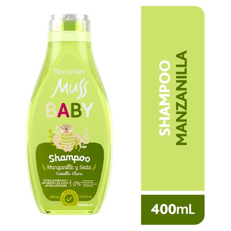 Shampoo Muss Baby Manzanilla y Seda 400ml