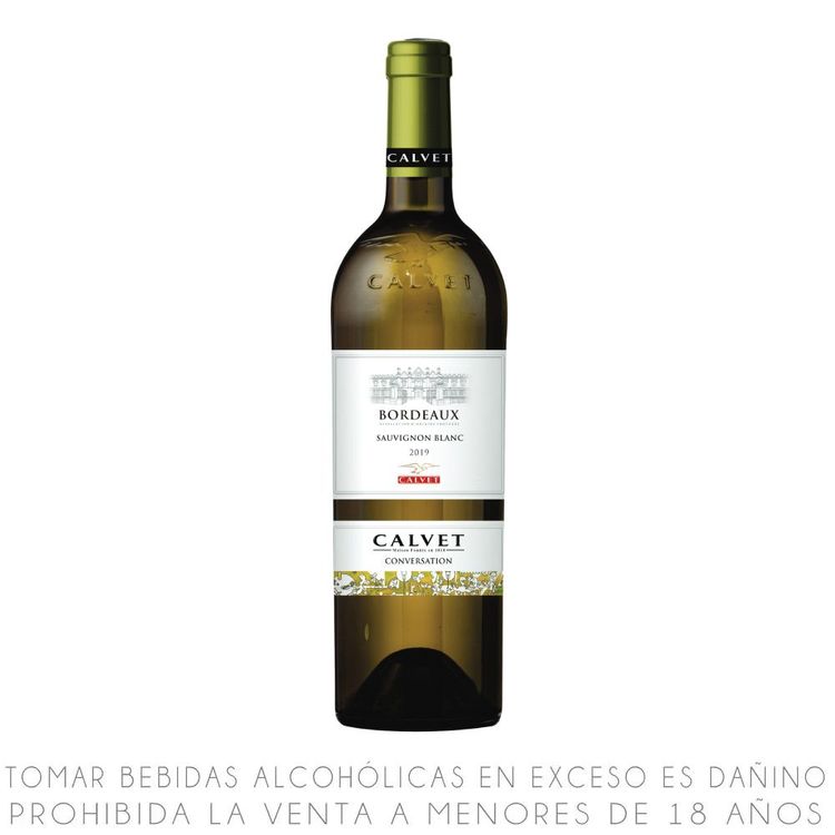 Vino Blanco Sauvignon Blanc Calvet Conversation Bordeaux Botella 750ml