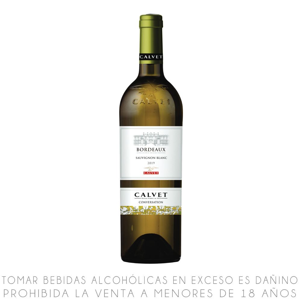 Vino Blanco Sauvignon Blanc Calvet Conversation Bordeaux Botella 750ml