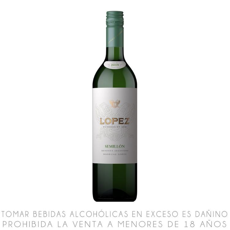 Vino Blanco Semillón Lopez Botella 750ml