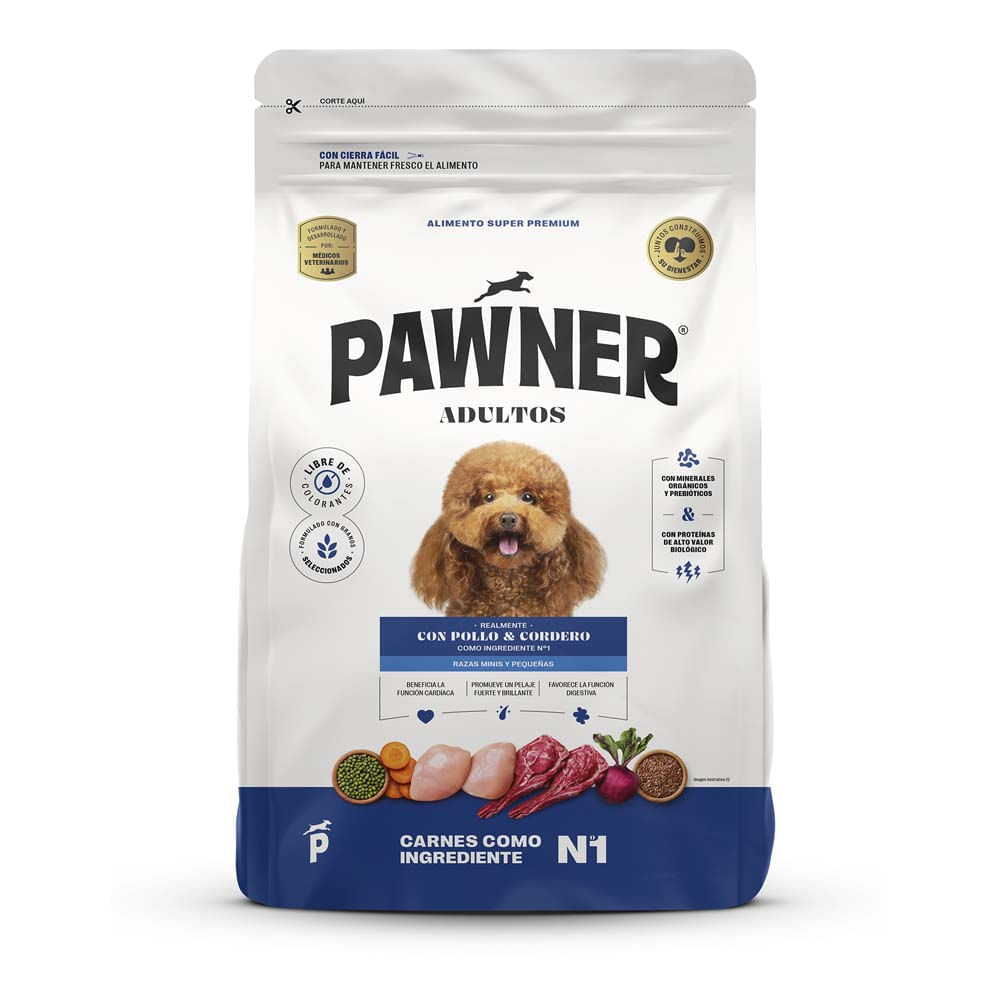 Alimento Pawner Dog Pollo Cordero 3Kg