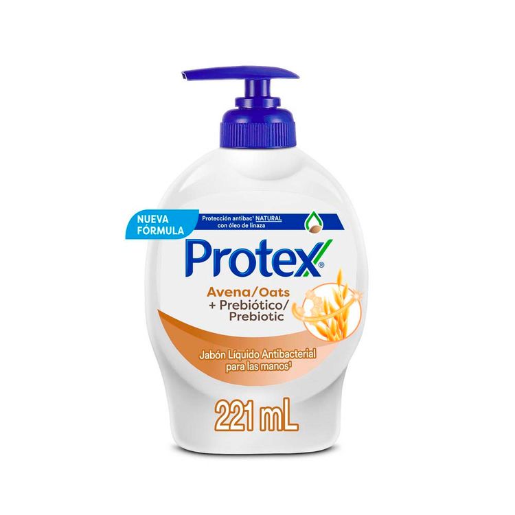 Jabón Líquido Antibacterial Protex Avena 221ml