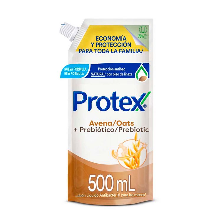 Jabón Líquido para Manos Antibacterial Avena Doypack 500 ml