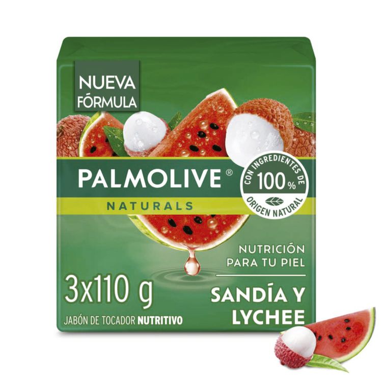 Tripack Jabón en Barra Palmolive Humectación Refrescante 110g