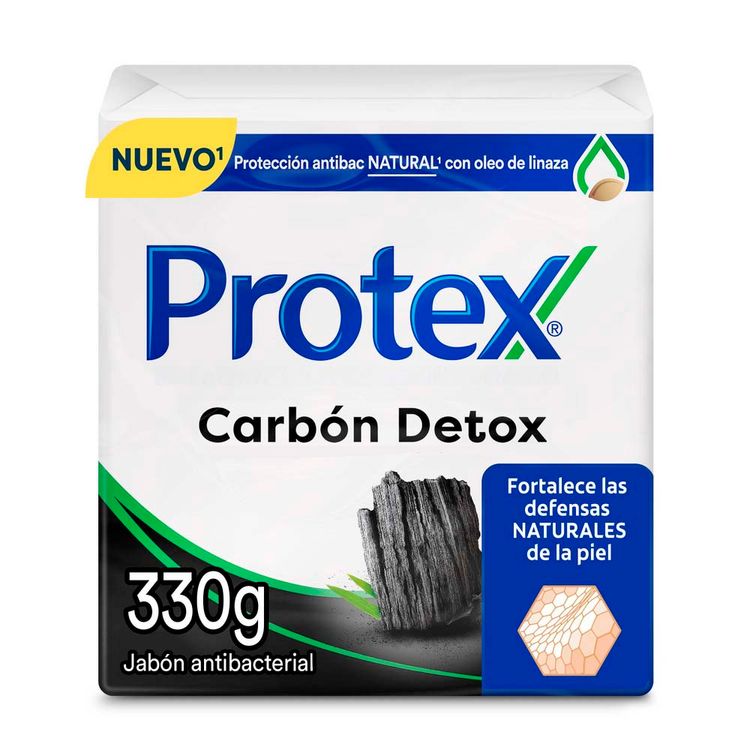 Tripack Jabón en Barra Protex Carbón Detox 110g
