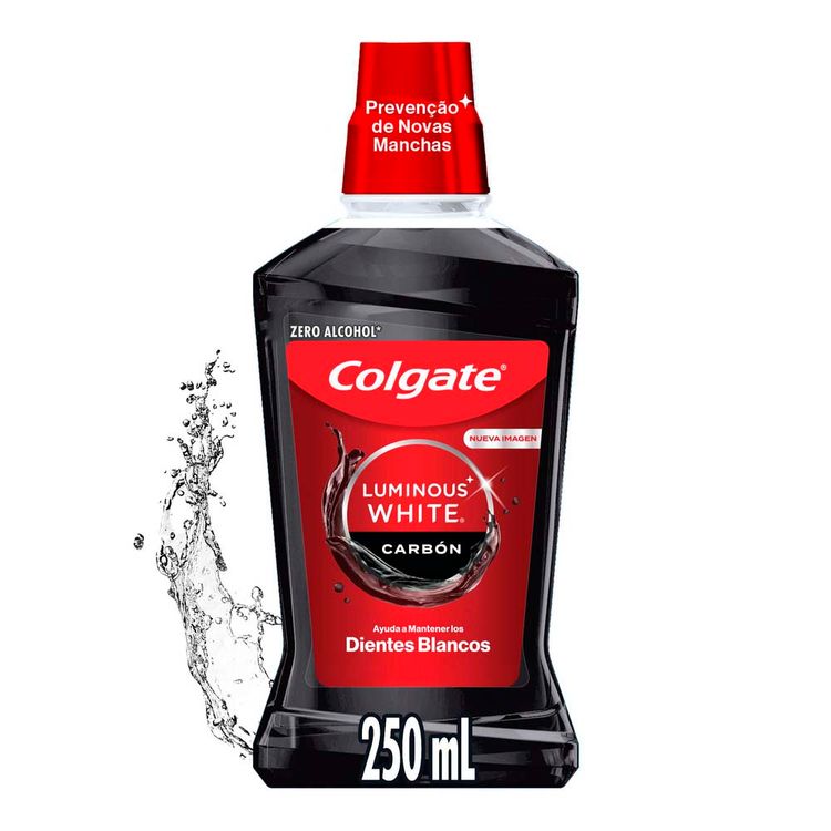 Enjuage Bucal Colgate Luminous White Carbón 250ml