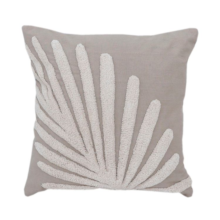 Cojin Krea Tufted Nativa 45x45cm