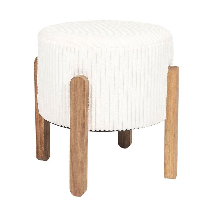 Pouf M+Design Scott 35.5x35cm Blanco