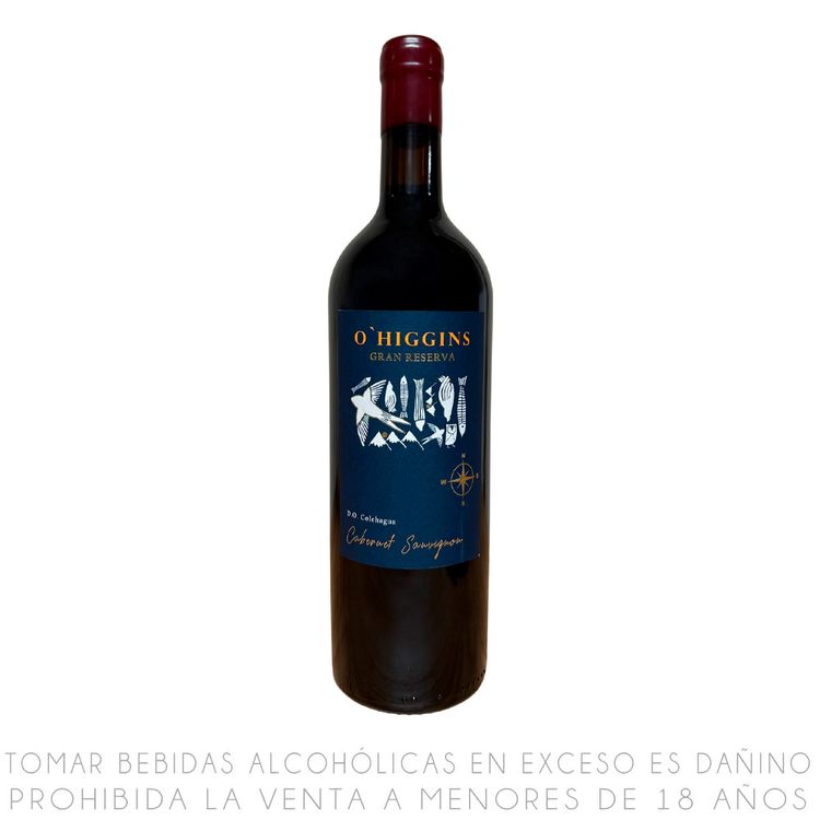 Vino Tinto Cabernet Sauvignon O'Higgins Gran Reserva Botella 750ml